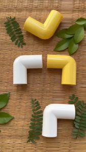 NANO ข้องอ 3/4 นิ้ว (6หุน) แพ็ค 5 ชิ้น สี ขาว เหลือง