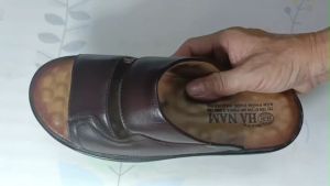 Dép Nam Quai Ngang TiTi ĐÔ Da Bò Thật Cao Cấp DNA2186