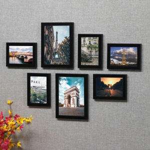 Modern Minimalist Photo Wall Decorative Frame Combination Wall Hanging Living Room Building Album Background Wall Home Decoration