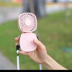 Kipas Angin Gantung Leher Lipat Mini Portable Micro USB Rechargeable 3 Speed 400mAh