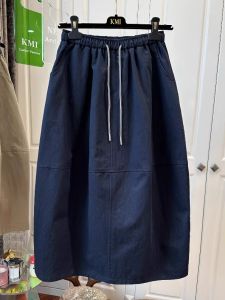 AIYITI | Oversized Worker Style A-Line Skirt Mid-Length