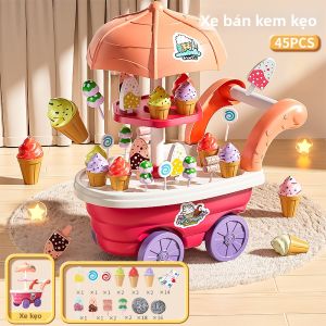WANJUTEGONGDUI | Xe Đẩy Bán Kem Dạy Học