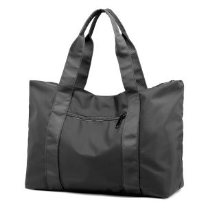 Large Capacity Casual Travel Bag Handheld Fitness Womens Computer Bag Lightweight Durable Nylon Sports Utility Tote Bag