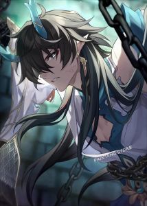 Bandai | Oil Painting by Number Kit Honkai Star Rail Kafka Anime Character Art Canvas Wall Art for Adults DIY Home Decor Gift