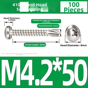Yi Se Dian Zi | 410 Stainless Steel Pan Head Drill Tip Screws