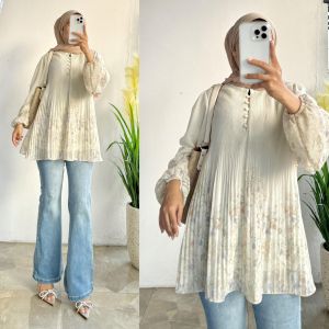 Atasan Ceruty Plisket