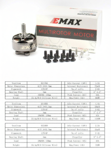 Động cơ không chổi than EMAX ECO II Thế hệ 2207 1700KV chuyên dụng cho drone