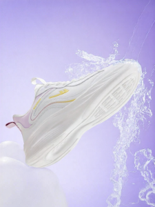 Warrior | White Leather Casual Shoes Water Repellent Shock Absorption