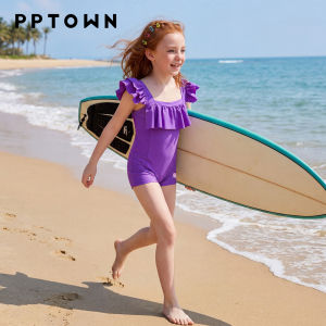 PPTOWN | Sun-protective Chlorine-resistant Closed-crotch One-piece Swimsuit