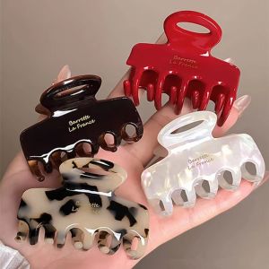 5.5cm Large Hair Claws / Retro Korean Acetate Hair Crabs / Fashion Ponytail Shark Clip for Women