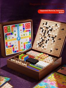QILEYUAN | Magnetic Multi-Game Chess Board Puzzle Toy