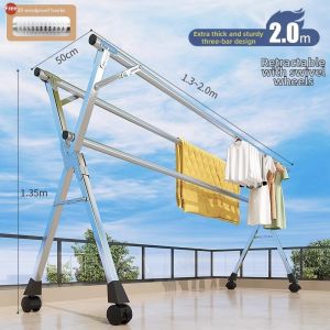 WEVOLA | Adjustable Folding Clothes Drying Rack