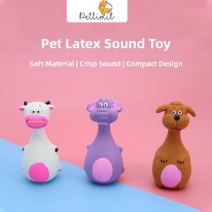 petlimit | Squeaky Entertainment Tough Dental Toy Ball for Small Dogs