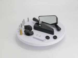 1 Pair Universal Motorcycle Side Mirror Sport Rear View Mirror Black Adjustable Rearview Mirror For Most Motorbikes
