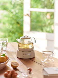 Low Noise Glass Electric Tea Maker Multi-Function Home Office Use Health Pot Fruit Wine Boiler Flower Tea Pot Small Size