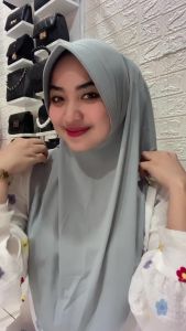 Daily Hijab Dzeevada Hijab instan Size S M L Matt Jersey Cantik Panjang Kerudung Pad Muslim