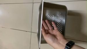 Khay GN 1/2 Có Đục Lỗ Dùng Lược Dầu  Thực Phẩm...Chất Liệu Thép Không Gỉ