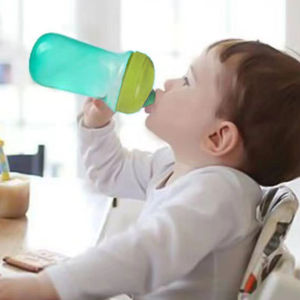 300ml Large-Capacity Shock-Resistant Childrens Duckbill Learning Drinking Cup with Lid - Safe & Eco-Friendly Material
