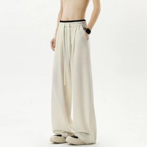 Trousers for Men Leisure Comfortable High Waist Baggy Pants Breathable Jogging Outdoor Fashion Neutral Design New Sweatpants