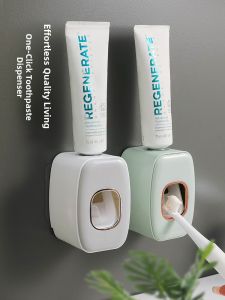 Automatic Single Toothpaste Squeezer Lazy Person Toothpaste Dispenser No Drilling Wall Mounted Manual Toothpaste Gooze