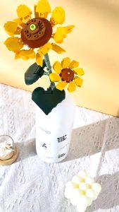 GalaxyMall COD Nano Blok Susun Pot Bunga Buket Simulasi DIY Partikel Mini Mainan Edukasi Anak Flower Zodiak Cina bouquet gift N03