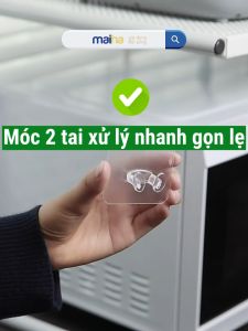 Móc Dán Treo Phích Cắm Ổ Cắm Dây Nguồn Kẹp Dây Điện Điện Thoại Quấn Dây Tai Nghe 2 Tai Dán Đa Năng Siêu Chắc Maiha