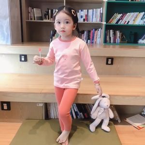 เสื้อผ้าฤดูใบไม้ร่วงสำหรับเด็กชุดกางเกงฤดูใบไม้ร่วงเด็กชายและเด็กหญิงชุดใส่อยู่บ้านฤดูใบไม้ผลิและฤดูใบไม้ร่วงชุดนอนเด็กกลางและเล็กใส่สบายและอบอุ่น