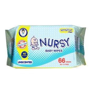 Nursy Baby Wipes Unscented 66 Sheets