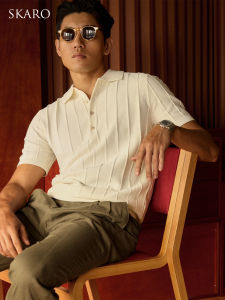 Retro Comfortable Long-Staple Cotton Polo Tee Short Sleeve