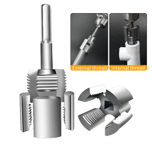 Rafford PPR Pipe Threading Tool for 1/2" & 3/4" Pipes – Integrated Internal & External Thread Cutter with Tap and Die Set
