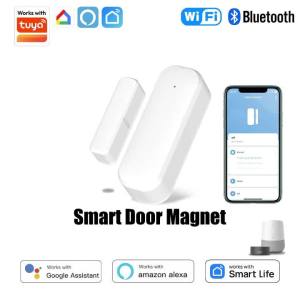 Tuya Wi-Fi Smart Door And Window Magnetic Sensor Home Security Compatible with Alexa And Google Home