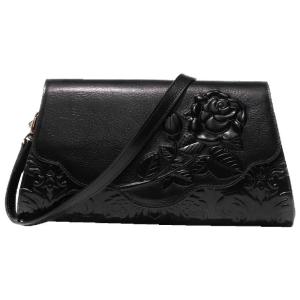 SIFULUN | Túi Clutch Da Đúc Vintage Dung Lượng Lớn