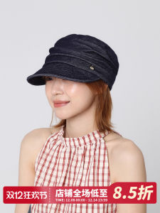 Fashionable Beret Hat Womens New Style Fisherman Hat Equestrian Cap Casual Denim Foldable Duckbill Hat Streetwear Summer Hat