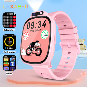 laxasfit | LAXASFIT Kids Smart Watch HD Touchscreen Front Camera Sleep Tracking 18 Educational Games Alarm Clock Holiday Gift For Children
