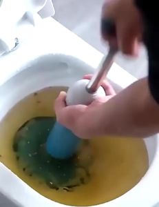 Toilet Plunger Drain Buster, Alat Kop Sedot Plunger, Pompa Wastafel Mampet