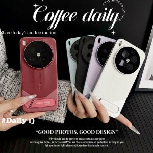 Applicable VIVO X300PRO plain leather mobile phone case extraordinary invisible bracket X200Ultra skin hard protective case h2607069