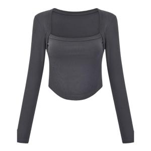 Womens Sport Yoga Top Long Sleeve Fitness Training Breathable Quick Dry Clothing Professional Running Spring Autumn Style