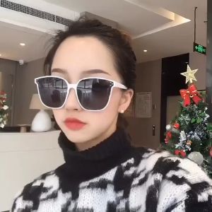 Kính râm chống tia UV thời trang du lịch phong cách hàn quốc Kính mát nam nữ 3 chấm form to cực đẹp và dễ thương STYLEY K015