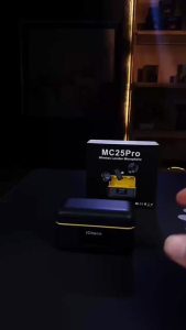 Micro thu âm mic cài áo lọc ồn quay video livestream bán hàng cho điện thoại ICHECO MC25PRO