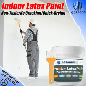 GDRAGON Professional Latex Paint Coating For Home Semi Gloss Latex Paint For Wall Interior Exterior Eco-Friendly Self-Applying Wall Coating for Home Use Artistic Wall Paint Quick Drying Indoor and Outdoor Home Refurbished Coating