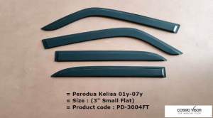 Perodua Kelisa 01y-07y Door Visor / Mugen Door Visor / Window Vent Visor Deflectors (MADE IN MALAYSIA)