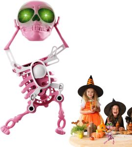 Midnight Bone Rave! Halloween Wind-Up Skeleton Toy Hypnotic Swinging Dance for Spooky Party Scenes