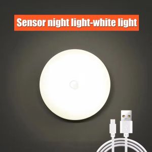 1/3PCS LED Motion Sensor Light Night Light USB Rechargeable Night Lamp for Kitchen Cabinet Wardrobe Lamp Staircase Closet Light