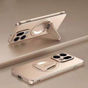 Luxury Hidden Folding Stand Magnetic Phone Case For OPPO Find X9 Pro X8 Ultra RENO 15 14 Pro All-inclusive Lens Shockproof Cover