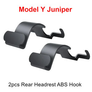 2pcs Rear Headrest Hook for Tesla Model Y Juniper Organizer Center Console Head Rest Storage Accessories Umbrella Trunk Hanger