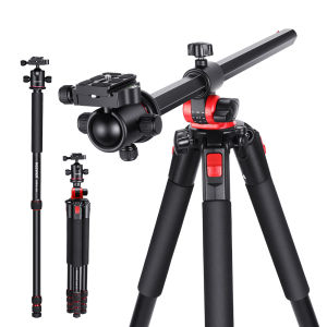 NEEWER 79 Inches/200cm Chân máy ảnh nhôm Monopod với cột giữa và đầu bi Tripod ngang gắn máy ảnh trên cao