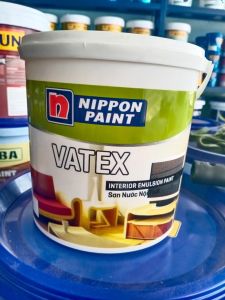 Combo + Rulo + Cọ / Sơn Nippon Vatex trong nhà 3.5lít /17lit (4.8KG - 25KG ) Hàng chính hãng Nhật bản.