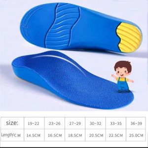 Kids Orthotic High Arch Support Insoles Orthopedic Sport Insoles for Children Plantar Fasciitis Support Shock Absorbing Shoe Pad
