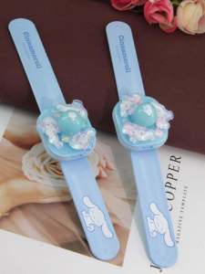 Sanrio Cartoon Rotating Glowing Phosphorescent Circle Childrens Watch Boys Flashing Light Glowing Band Bracelet Childrens Gift