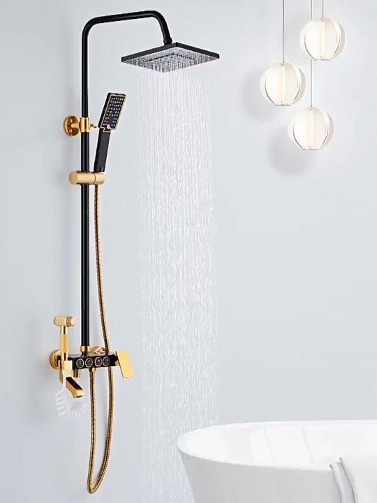 REAIM Shower Set 4 Fungsi Panas-Dingin Dengan Faucet Keran Shower Set ...